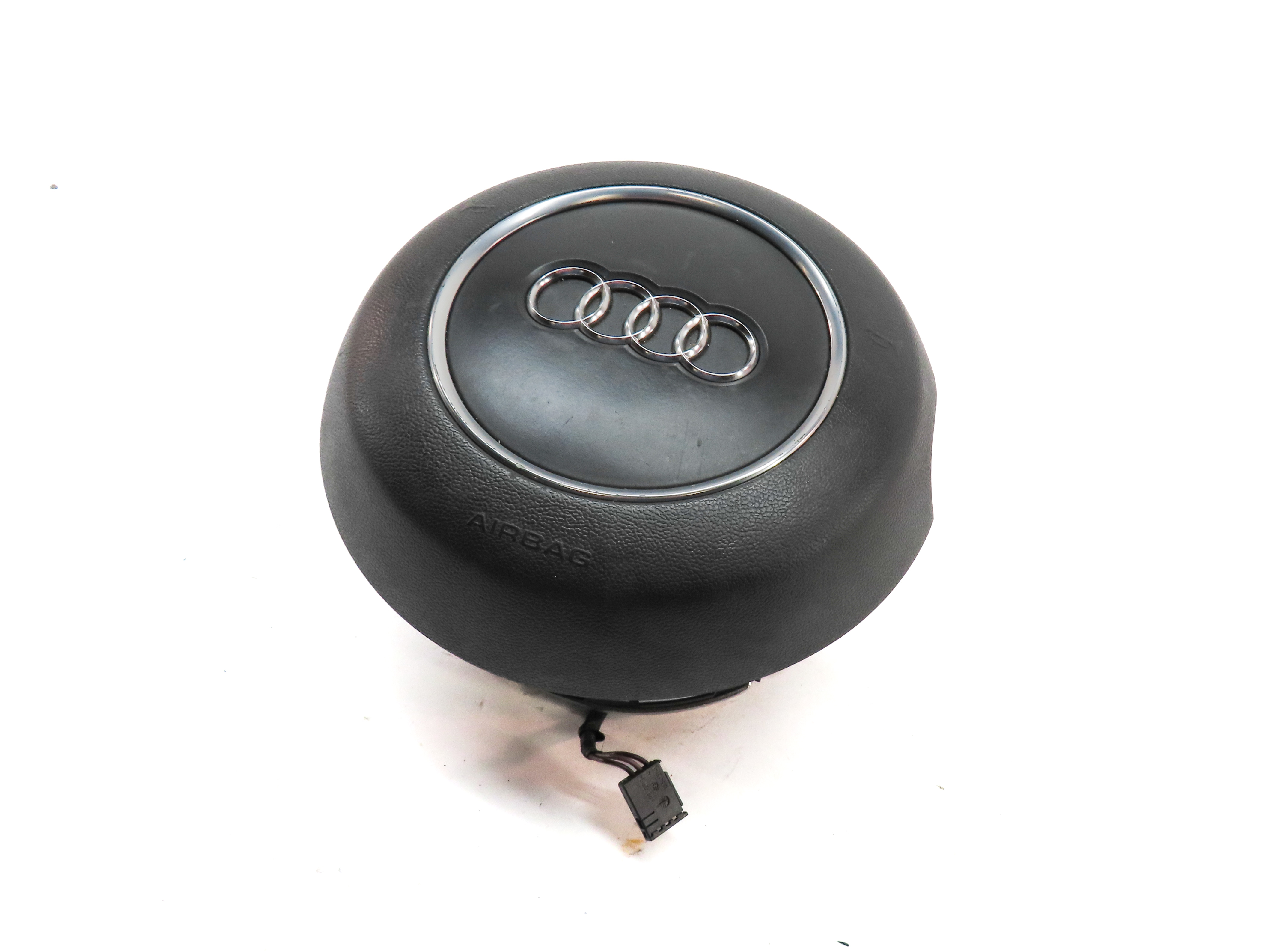 12-18 AUDI A6 A7 S6 S7 (C7 4G8) 3-SPOKE STEERING WHEEL AIRBAG AIR BAG (BLACK) — exact item pictured